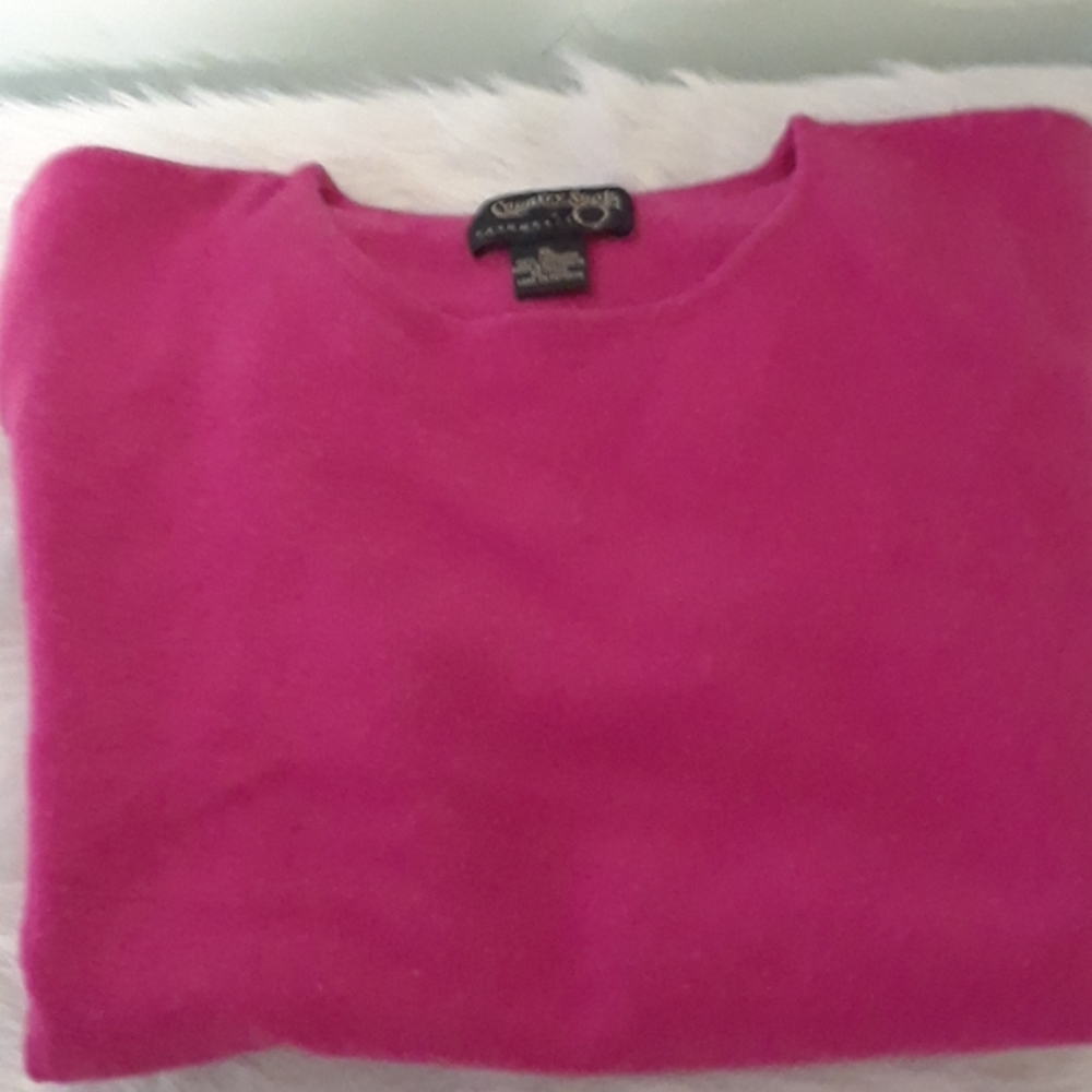 100% Cashmere Short Sleeve Sweater